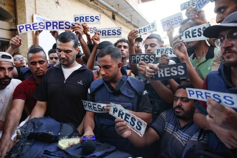 Gaza genocide famine AFP journalists starving
