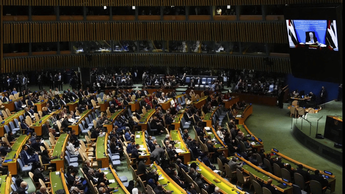 UN General Assembly during UNGA 80 as Western allies recognize Palestine
