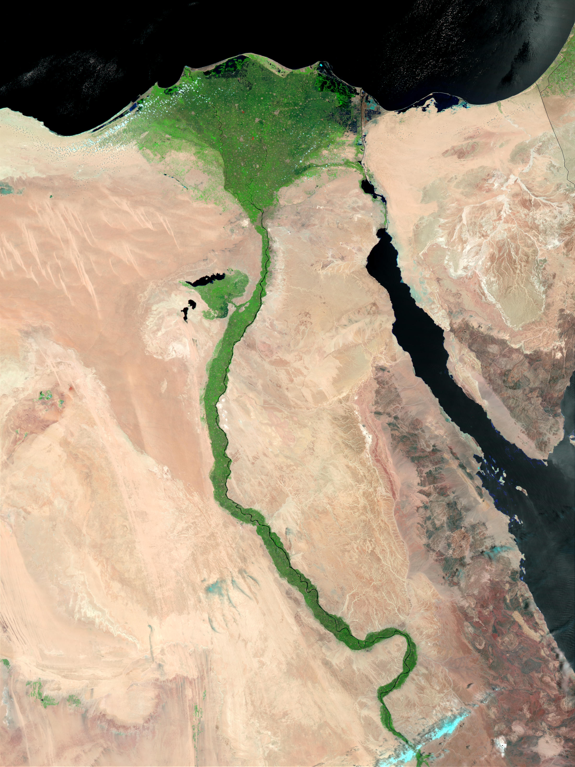 Nile corridor, Delta, Cairo to Aswan, Egypt routes