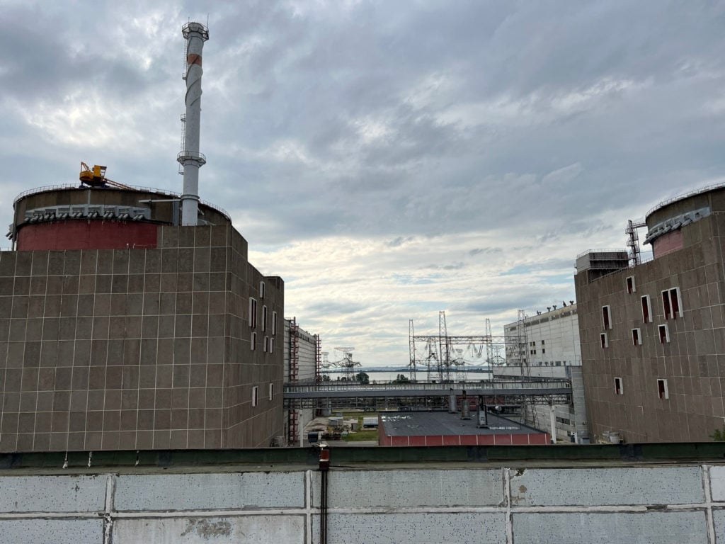 Zaporizhzhia nuclear plant with transmission lines amid repeated external power cuts