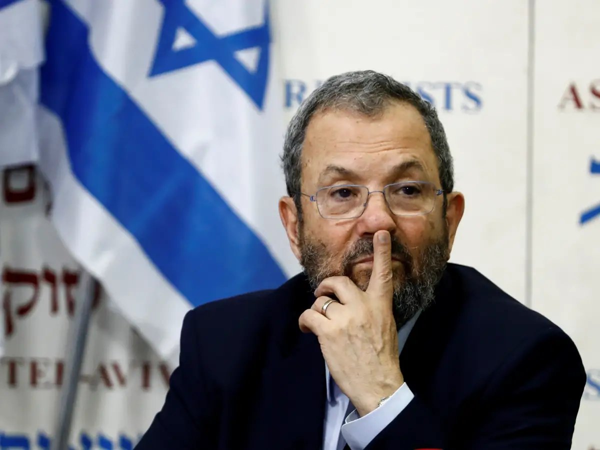 Ehud Barak former Israeli Prime Minister and defense minister