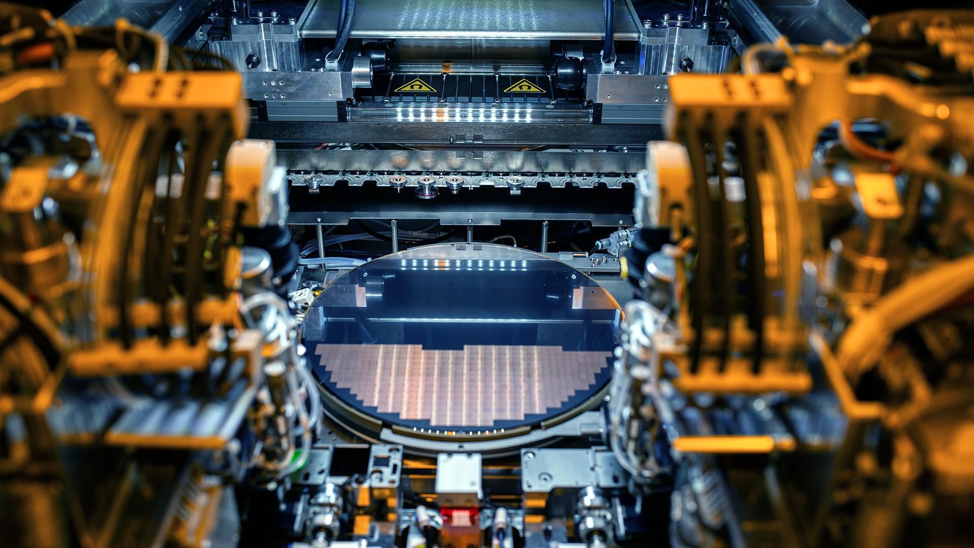 Semiconductor manufacturing facility producing AI chips for data centers