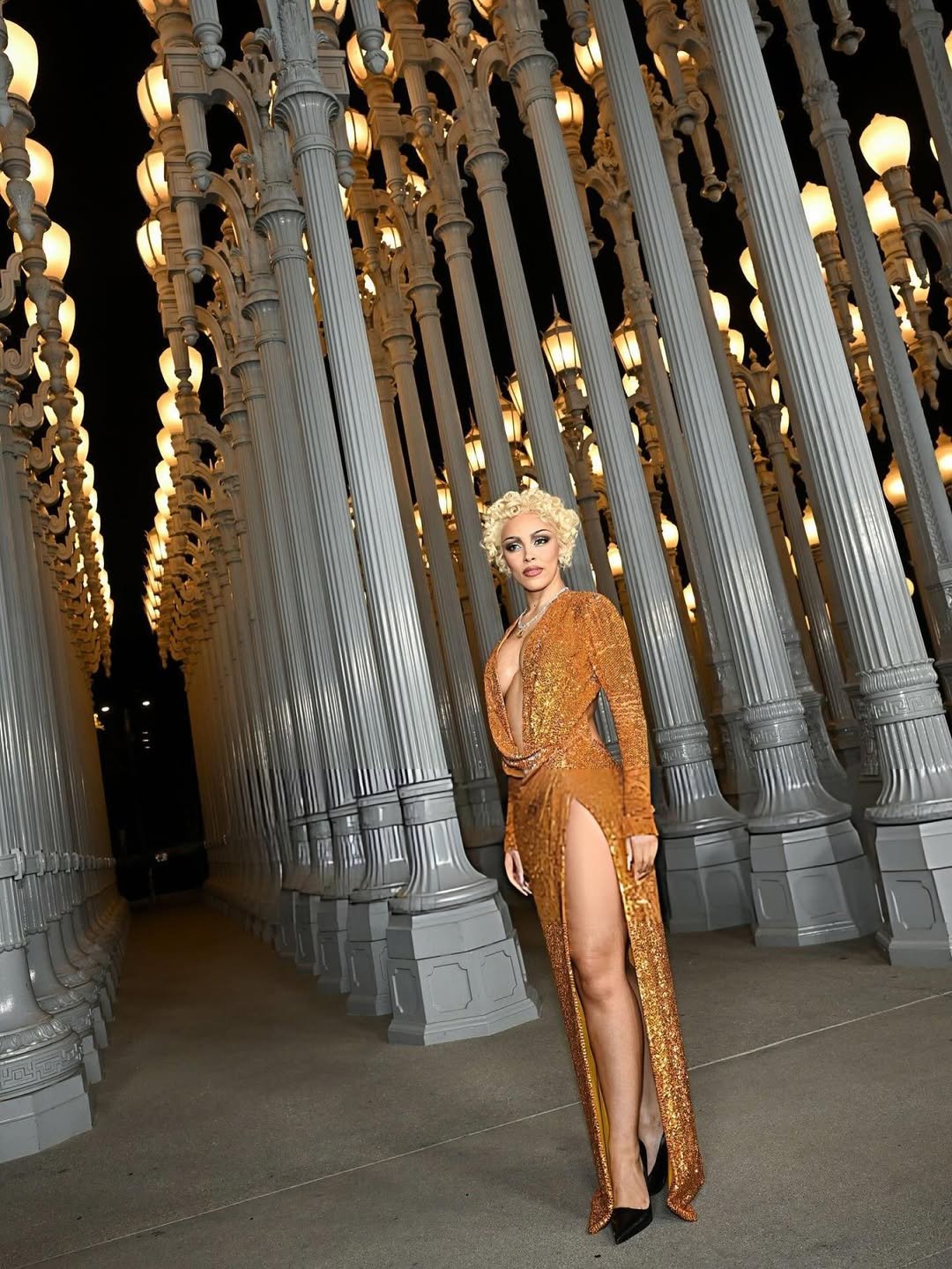 Doja Cat performing live at the 2025 LACMA Art+Film Gala