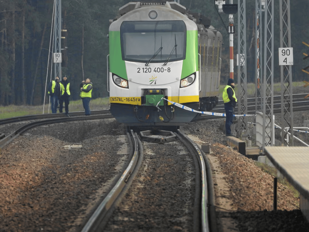 Railway tracks disrupted by sabotage explosion in Poland in 2025