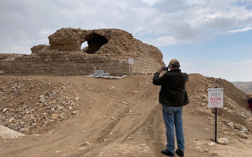 Roman-era ruins in West Bank with military oversight