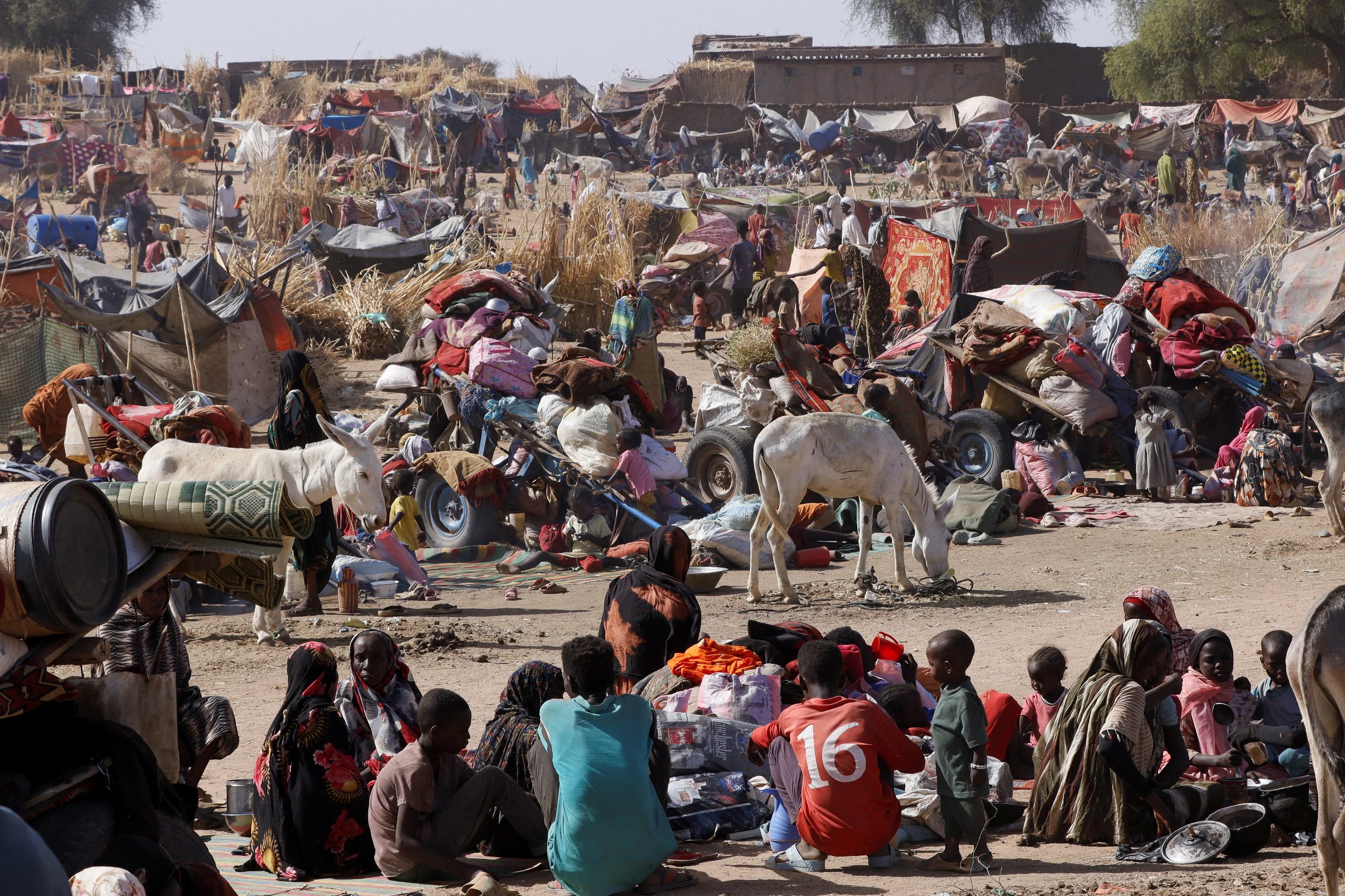 Sudanese refugees in El Fasher watch AFCON amid RSF siege civil war