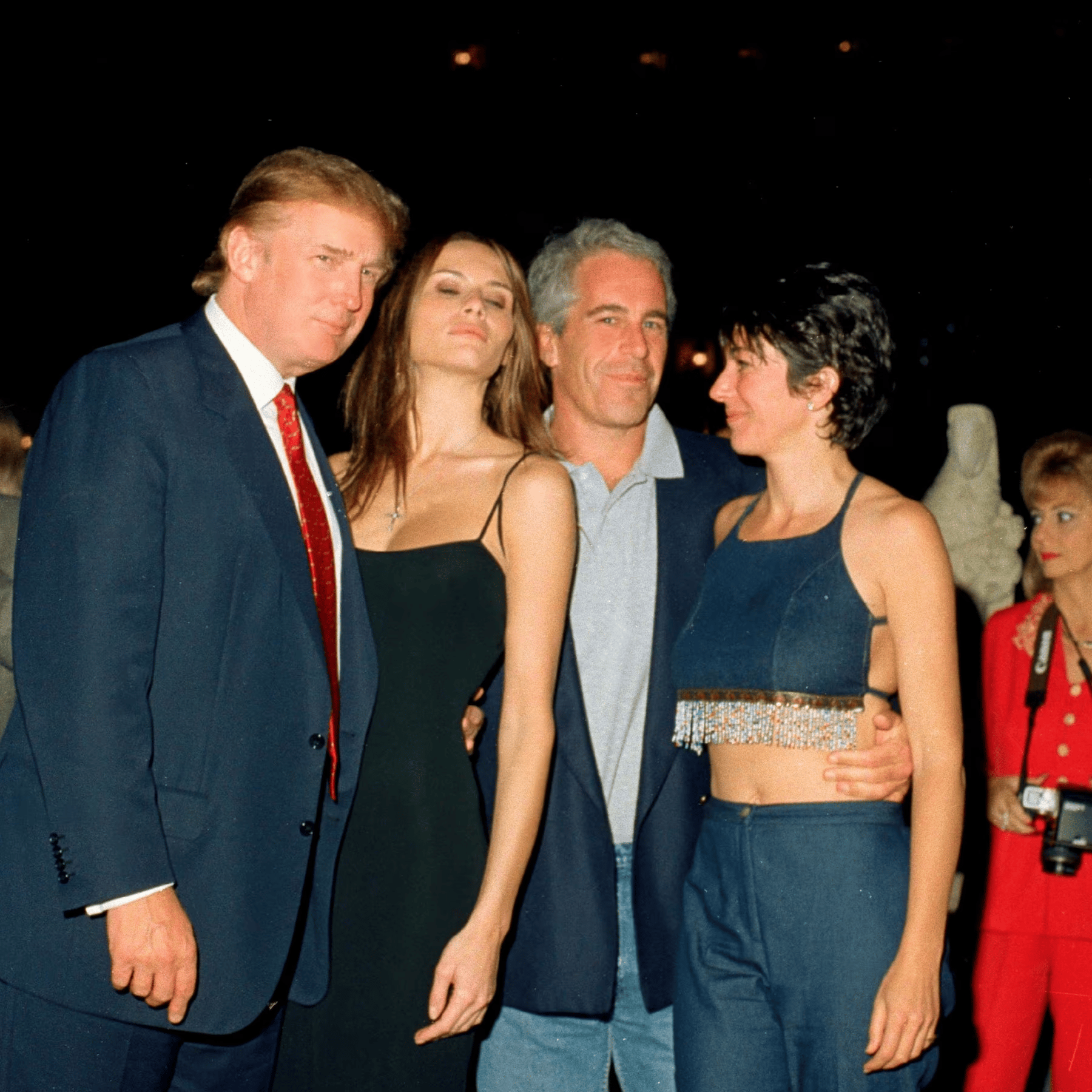 Donald Trump partying with Jeffrey Epstein at Mar-a-Lago in the 1990s