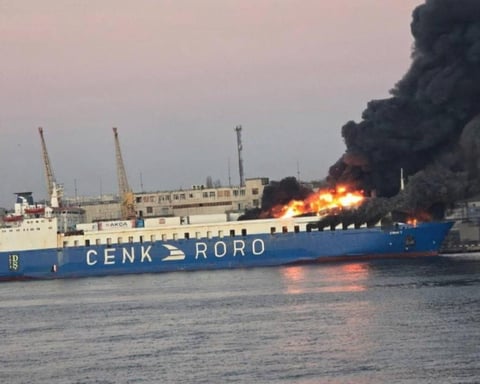 Russian vessels Kompozitor Rakhmaninov and Askar-Saridzha targeted by Ukrainian forces in Caspian Sea operation
