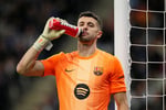 "Joan Garcia makes incredible save for Barcelona against former club Espanyol in hostile Catalan derby at RCDE Stadium January 2026"