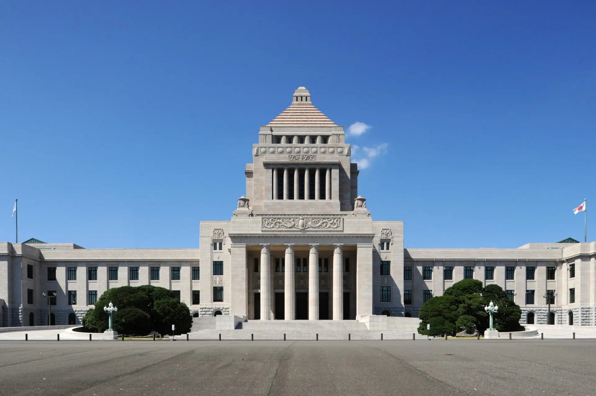 Japan’s National Diet building in Tokyo as the government dissolves the lower house of parliament ahead of snap elections scheduled for February 8
