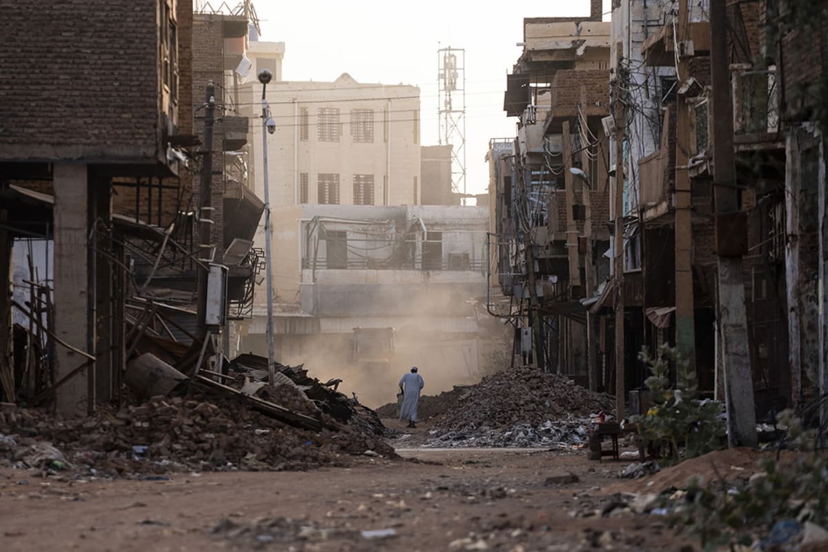 Destroyed homes in El Fasher as Sudan civil war escalates amid Western inaction