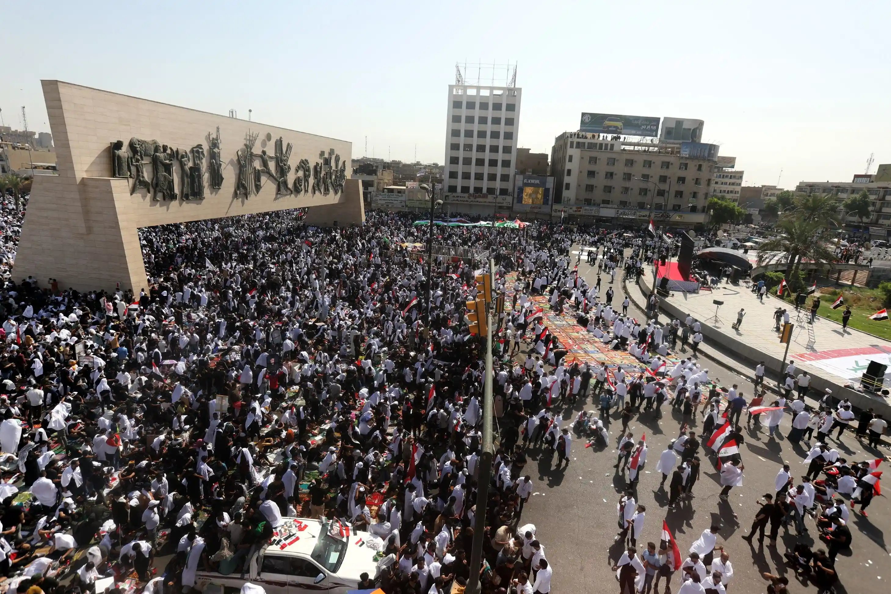 Protesters in a Western city demonstrating against Israeli military actions in Gaza.