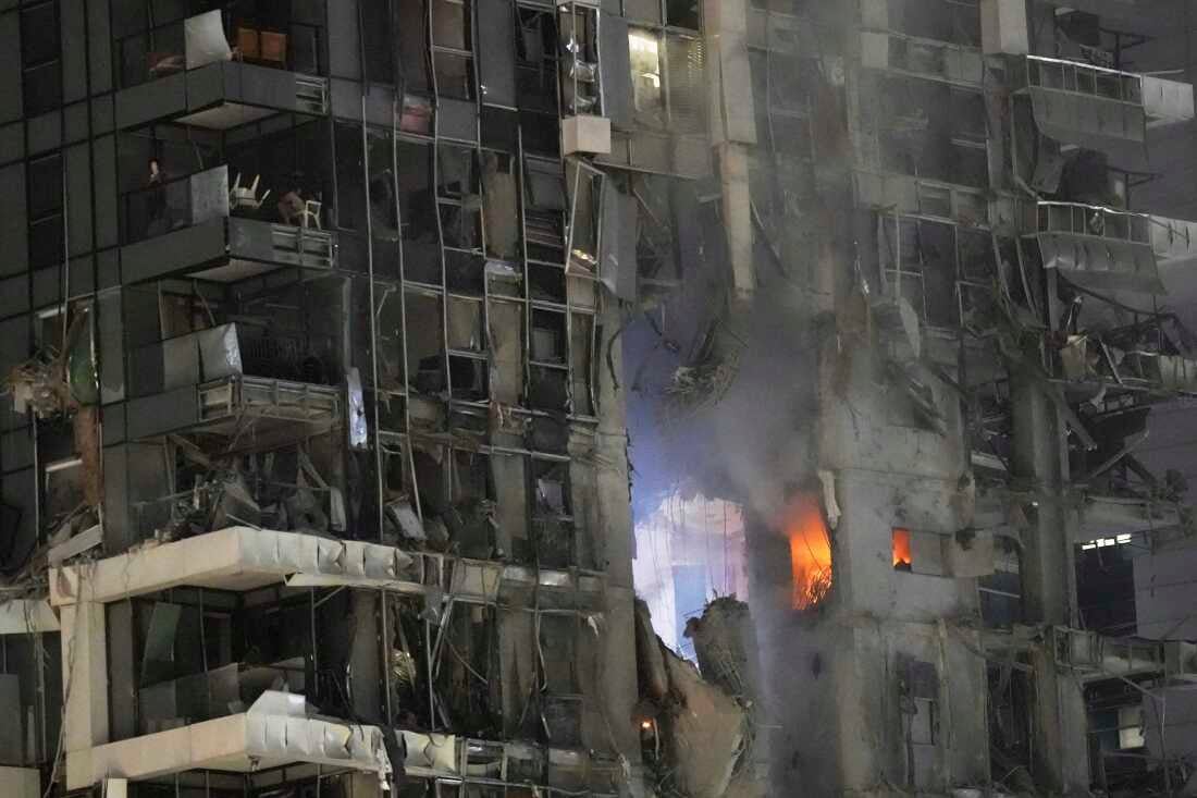 Damage in Tel Aviv after Iranian missile strikes following Israel attacks Iran