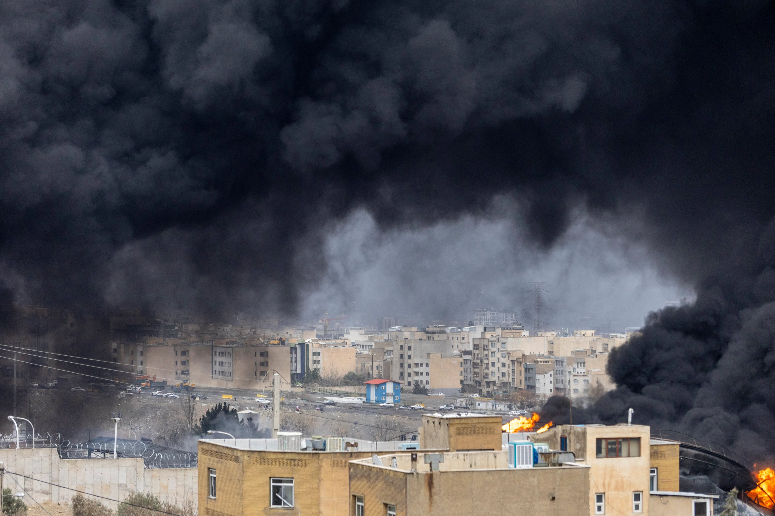 Israel attacks Iran as explosions and smoke rise over Tehran following Israeli airstrikes