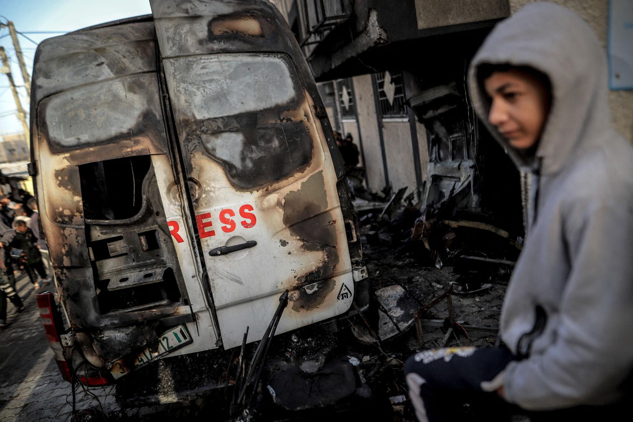 Journalists killed after strike on press vehicle in conflict zone