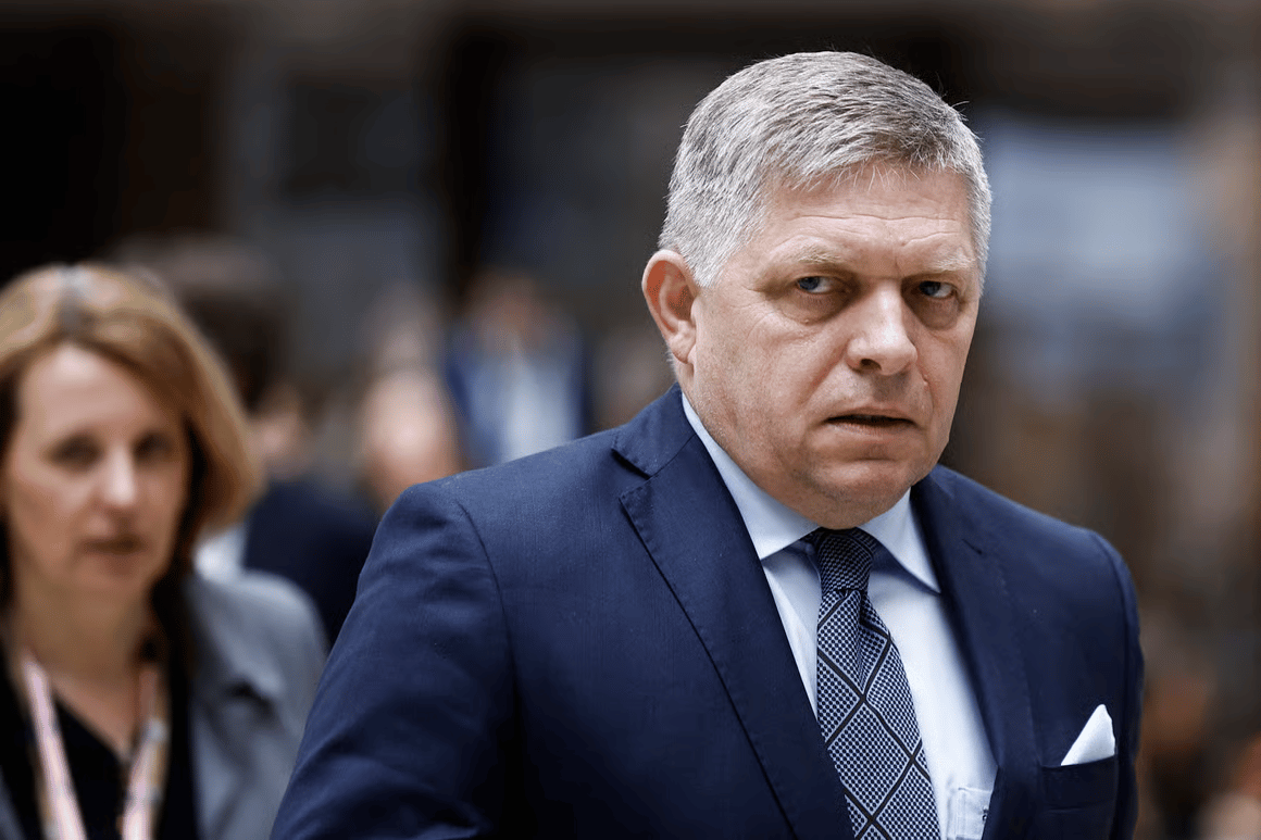 Robert Fico Slovakia government pressure Robert Fico addressing media amid political pressure