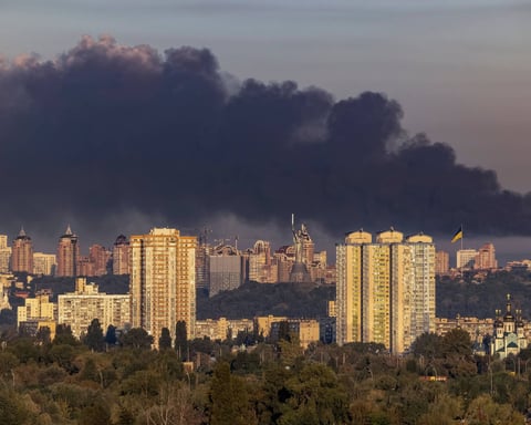 Smoke rises over Bryansk after missile strike during Russia Ukraine war