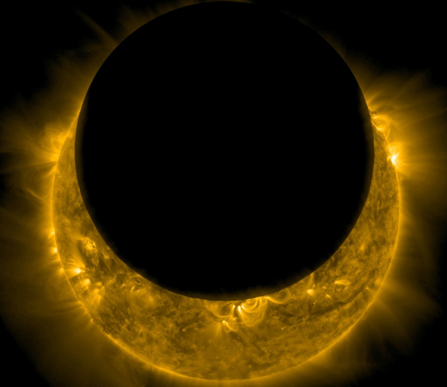 Solar eclipse viewed from Orion spacecraft during Artemis II mission