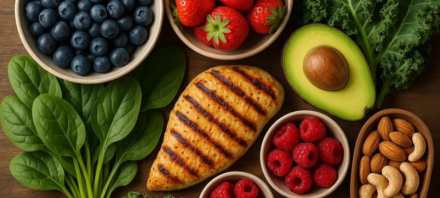 Nutrient-Dense Plant Foods That Support Cognitive Function Brain healthy plant foods including berries nuts and leafy greens