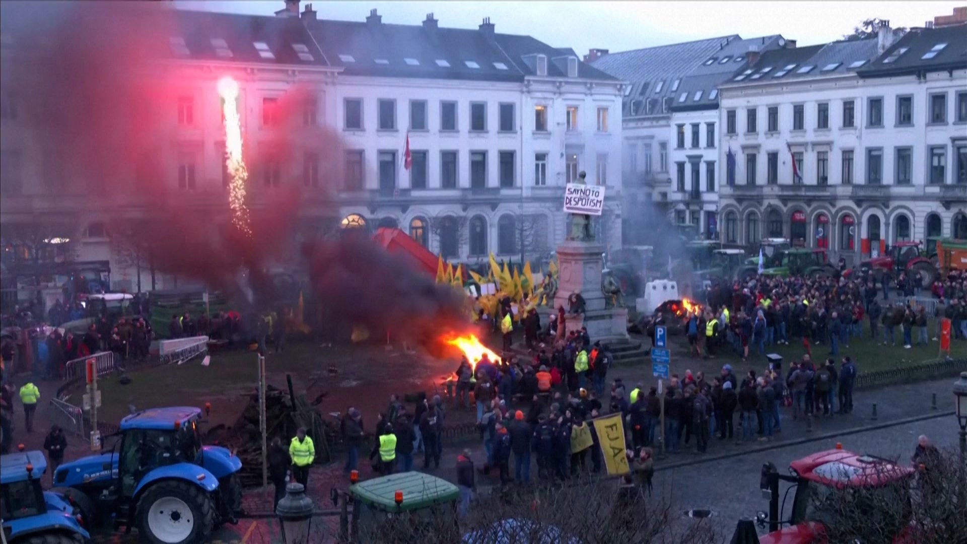 European protests against sanctions and rising costs