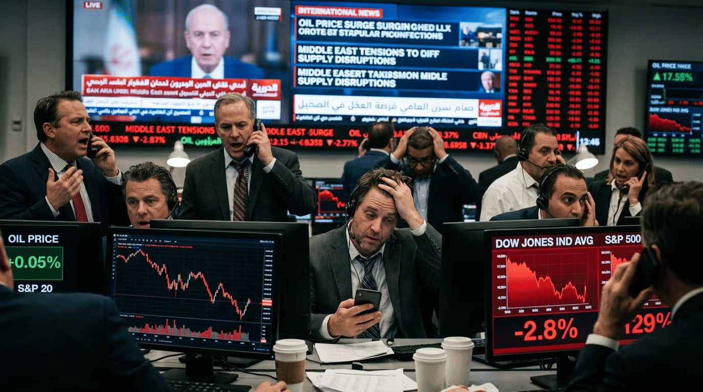 Wall Street traders react as oil prices surge amid Iran tensions