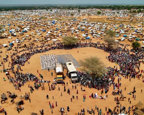 Sudan Civil War refugees living in overcrowded camps amid UK deportation policy controversy