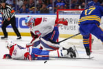Alex Newhook celebrates overtime goal for Canadiens in Game 7 win over Sabres