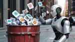 Apple App Store security system blocking fraudulent transactions using AI and human review in 2025