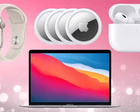 Apple Memorial Day 2026 sale featuring MacBook Air M5, AirPods Pro 3, iPad Air, and Apple Watch Series 11 discounts