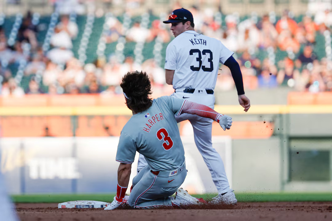 Bryce Harper during Phillies comeback attempt against Rockies