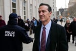 Former Fox executive Hernan Lopez arrives at federal court in Brooklyn during the FIFA bribery trial