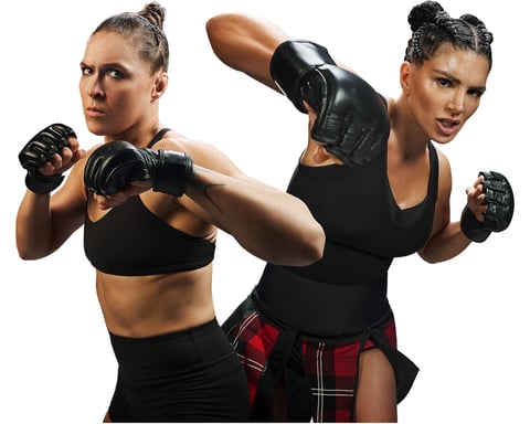 Holly Holm and Gina Carano imagined fight poster after Netflix MMA event discussion