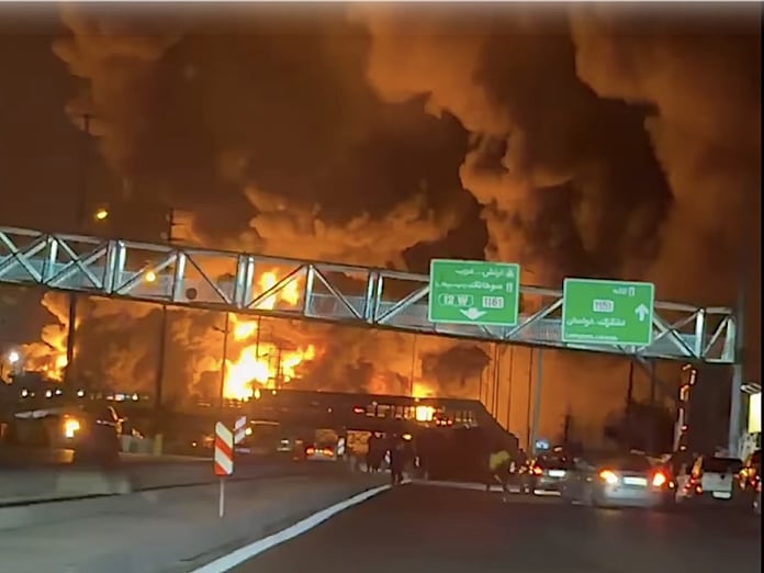 Oil refinery fire amid the Strait of Hormuz energy security crisis as the IEA warns of the biggest energy crisis in modern history