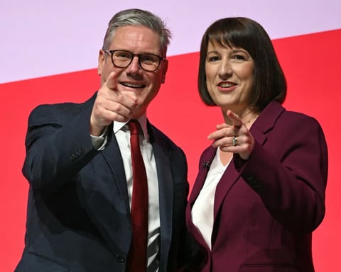 Keir Starmer and Rachel Reeves during Britain debt crisis after IMF warning on UK borrowing