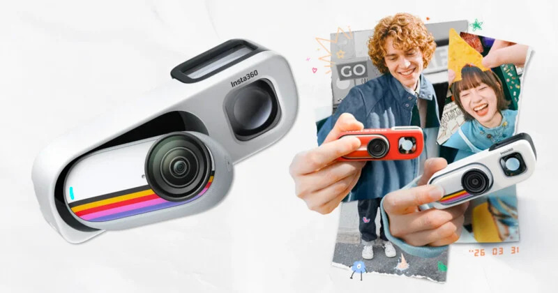 Close-up of Insta360 GO 3S Retro Bundle viewfinder accessory