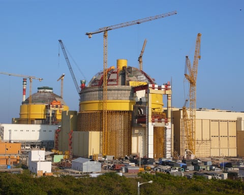 Kudankulam Nuclear Power Plant built with Russian cooperation in India