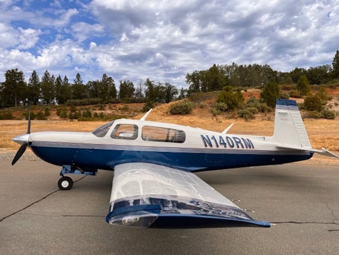 Mooney M20M Bravo 2000 high-speed aircraft in flight
