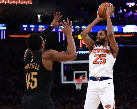 Jalen Brunson celebrates Knicks overtime comeback win over Cavaliers in Game 1