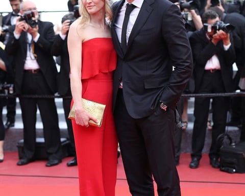 Scarlett Johansson and Adam Driver at the Paper Tiger premiere during Cannes 2026