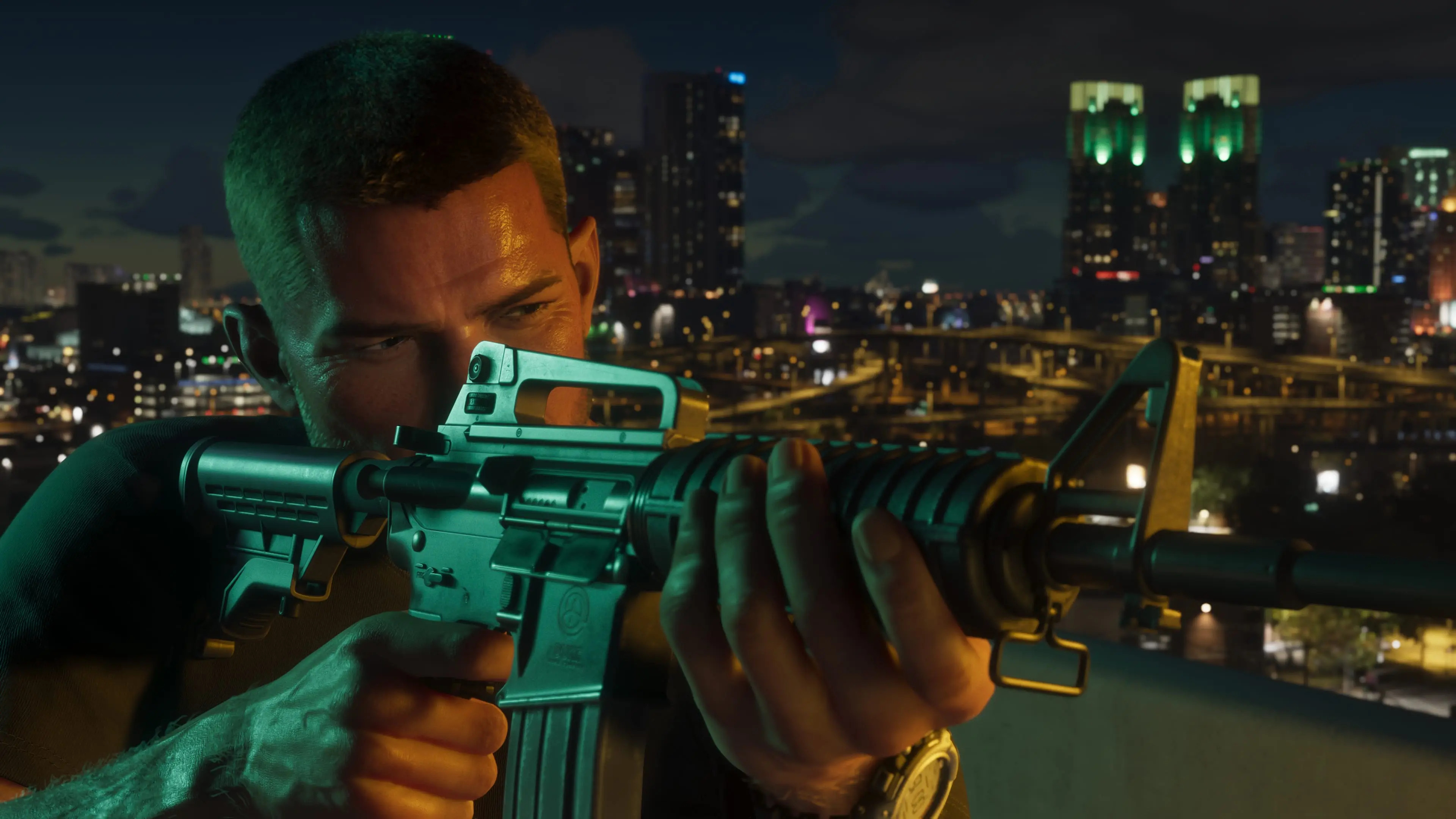 Rockstar Games studio headquarters with GTA 6 development concept overlay
