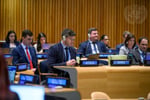 Delegates attend the 2026 NPT Review Conference at the United Nations in New York amid tensions between Russia and NATO