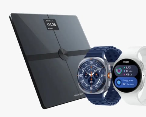 Samsung Galaxy Watch Ultra with free Withings Body Smart scale promotional offer