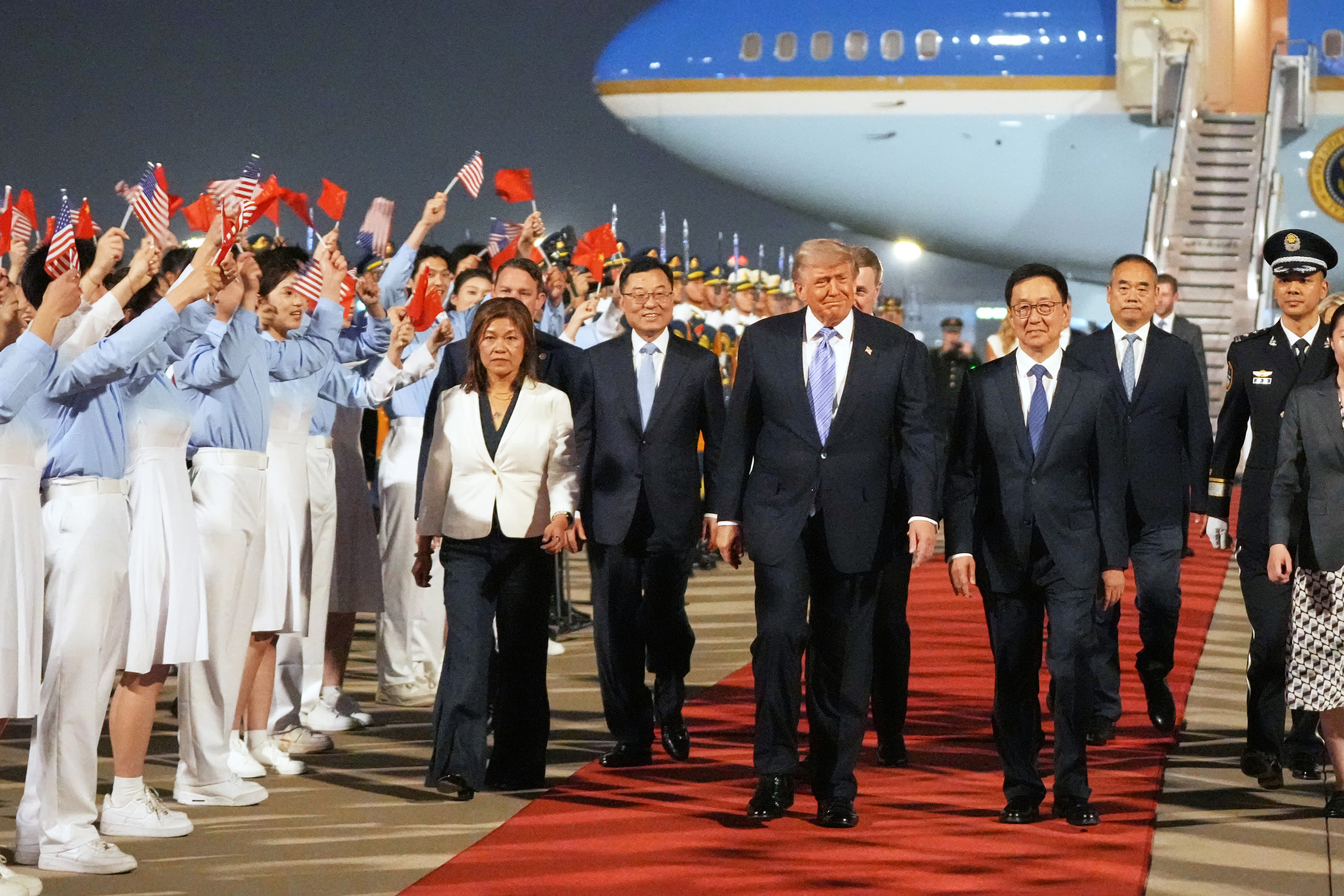 Donald Trump meets Xi Jinping in Beijing alongside Elon Musk and Nvidia CEO Jensen Huang during US-China trade and AI talks