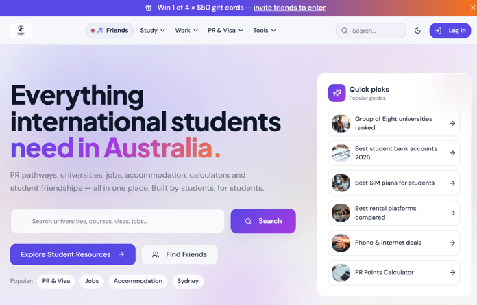 Australian Student Expands Resources for International Students with New Community and Student Support Features