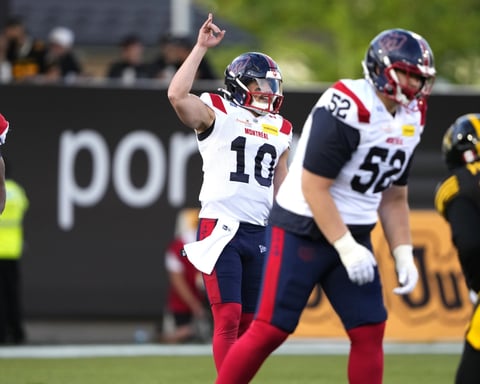 Montreal Alouettes defeat Hamilton Tiger-Cats 30-27 in overtime in the 2026 CFL season opener at Hamilton Stadium