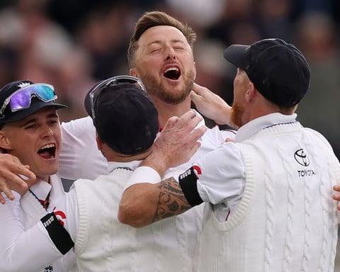 Harry Brook batting for England against New Zealand at Lord's Cricket Ground in the first Test, June 2026