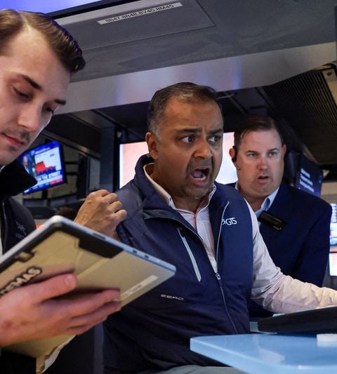 Traders work on the floor of the New York Stock Exchange on June 5 2026 as May jobs report fuels Fed rate hike bets