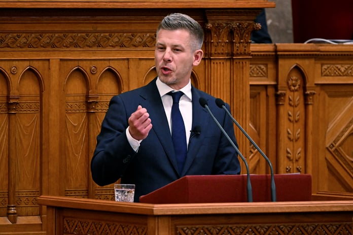Hungarian Prime Minister Peter Magyar delivers speech at swearing-in ceremony in Budapest