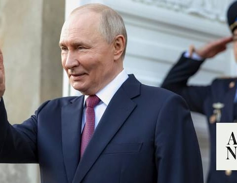 Vladimir Putin at Russia's SPIEF 2026 economic forum as weapons proliferation claims dominate the sidelines
