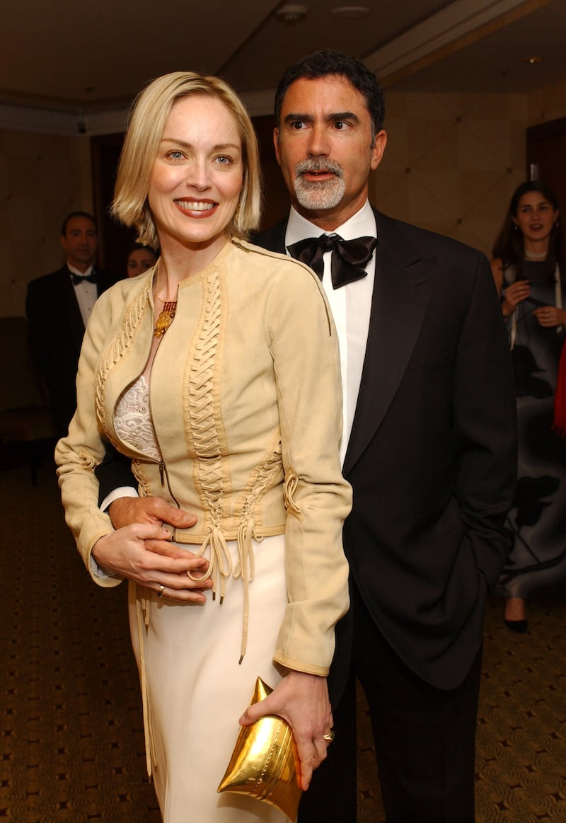 Sharon Stone and Phil Bronstein pictured together at the San Francisco International Film Festival